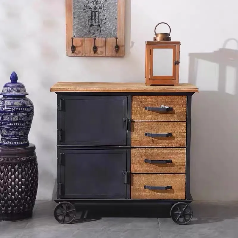 Lemari Samping Meja Makan Kayu - Meal Prep Restaurant ulasan dan harga