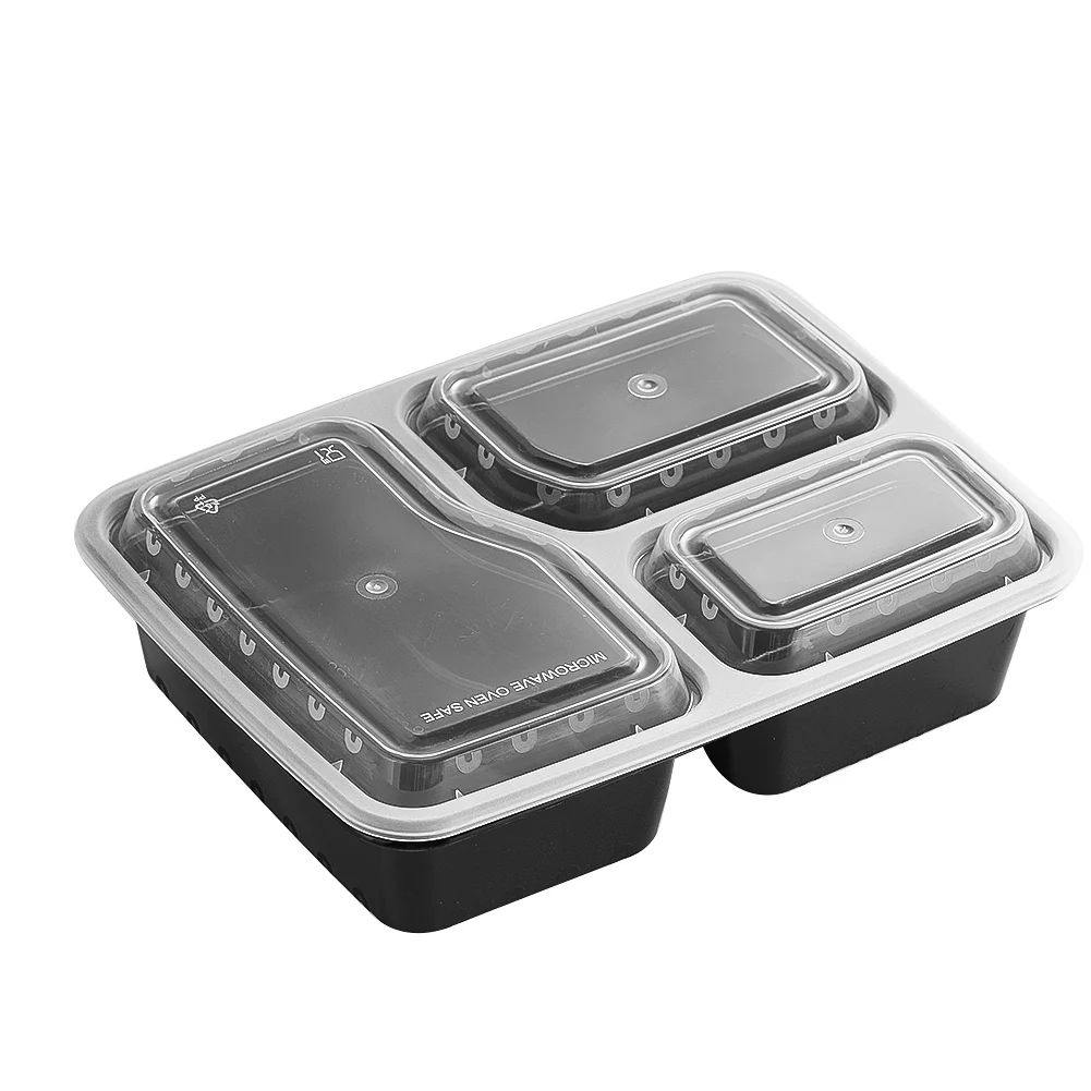7 pak 3 kompartemen wadah pers - Meal Prep Tupperware ulasan dan harga