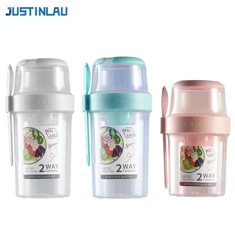 JUSTINLAU Cangkir Salad Pengur - Meal Prep Tupperware ulasan dan harga
