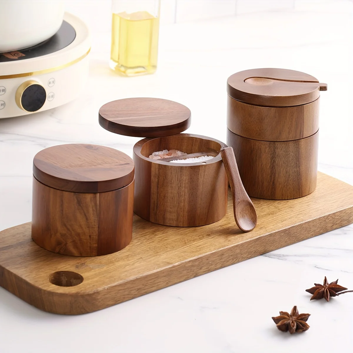 Toples Garam Kayu Akasia denga - Herb Keeper Bottle ulasan dan harga