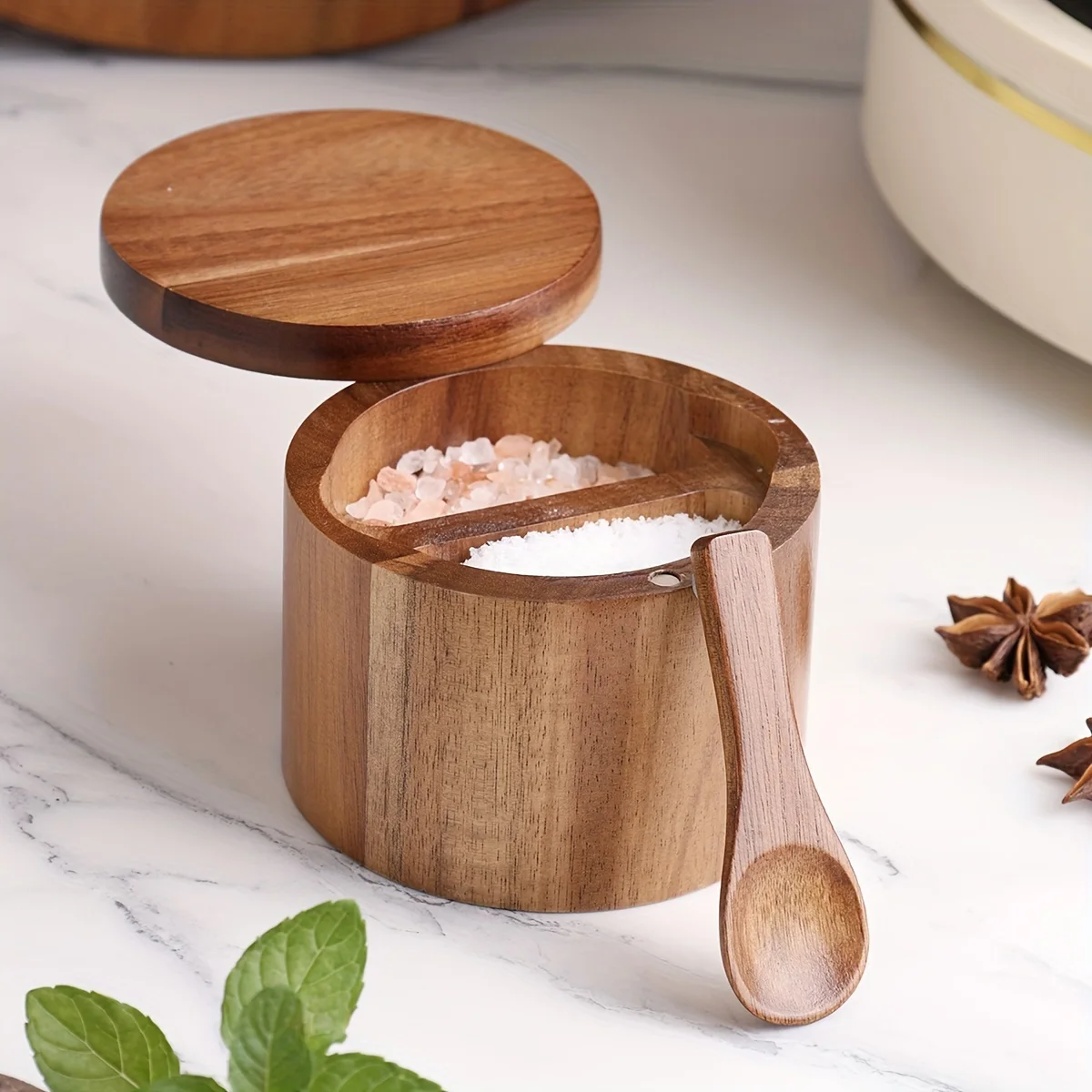 Toples Garam Kayu Akasia denga - Herb Keeper Bottle ulasan dan harga