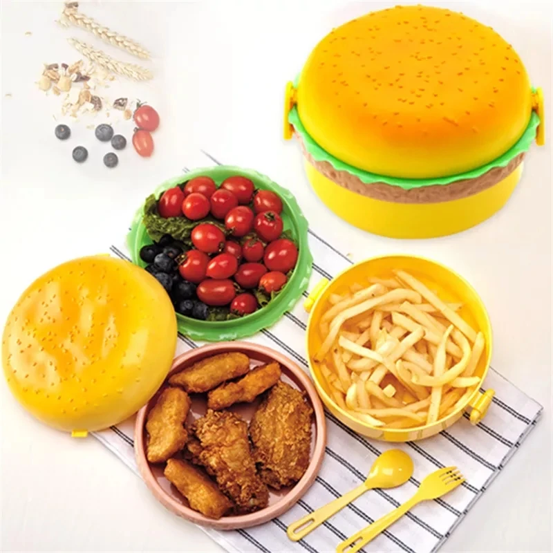 Kotak makan siang Hamburger ti - Meal Prep Tupperware ulasan dan harga