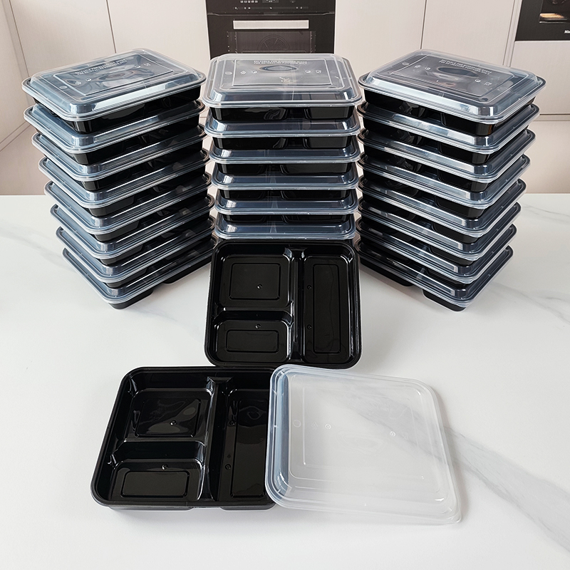 3 Kompartemen 34 Oz/1000 Ml, 1 - Meal Prep Tupperware ulasan dan harga